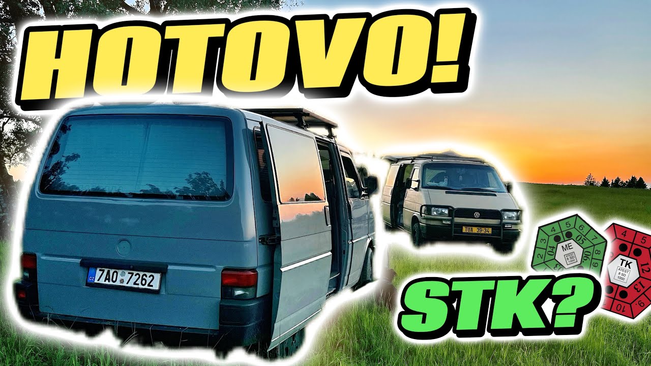 HOTOVO! Ale projde moje dodávka STK? | #vanlife | ep.22