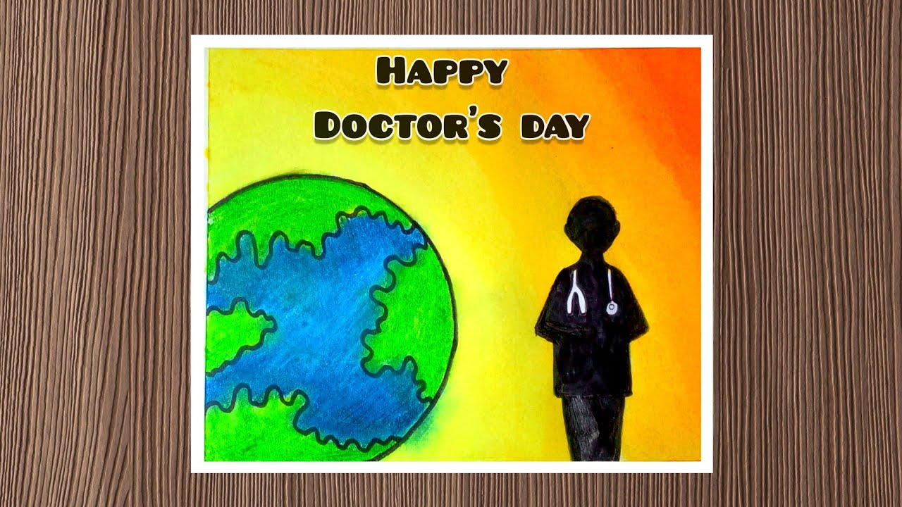Doctor day drawing /world doctor day poster /national doctor day