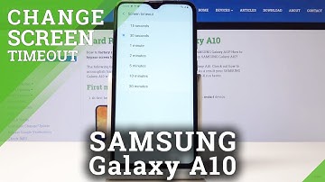 How to Change Screen Timeout in SAMSUNG Galaxy A10 - Change Sleep Time