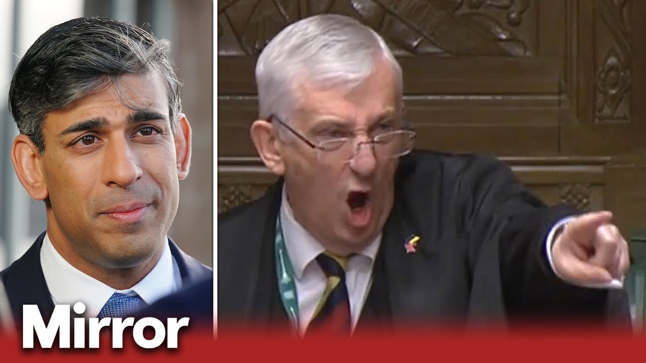 Rishi Sunak reacts to Sir Lindsay Hoyle’s choice over Gaza debate - YouTube