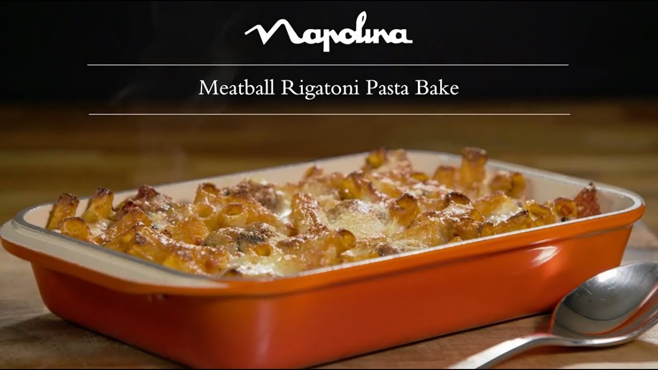 Meatball Rigatoni Pasta Bake - YouTube