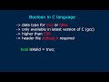 Boolean in C Programming