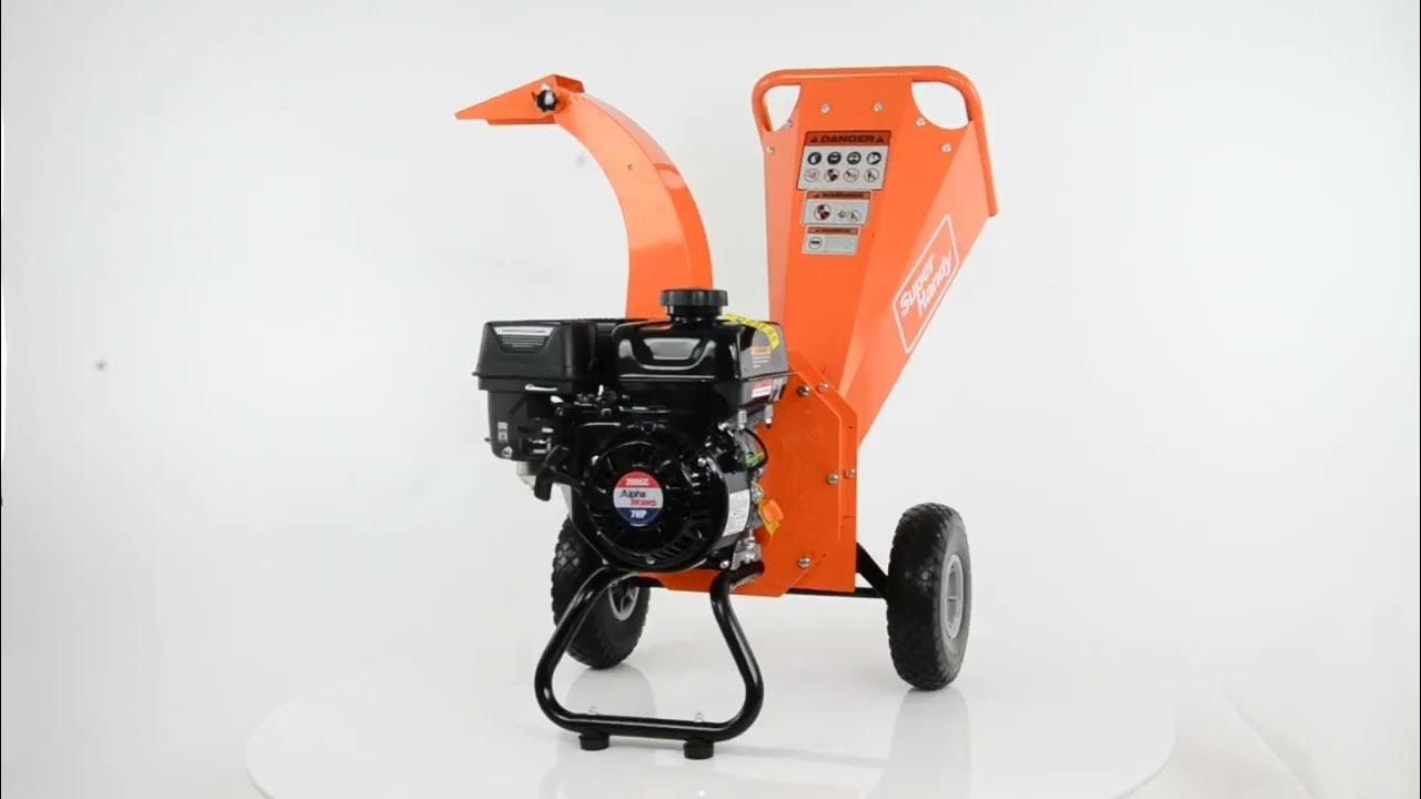 SuperHandy Mini Wood Chipper Shredder & Mulcher 7HP Engine YouTube