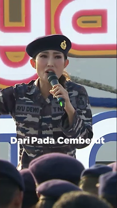 Pantun Ayu Dewi Bikin Semua TNI AL Semangat | DAHSYATNYA HUT TNI AL #short #shorts