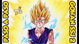 COMO DIBUJAR A GOHAN SSJ2 | PASO A PASO | HOW TO DRAW GOHAN | STEP BY STEP