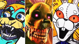 TODOS LOS FINALES EXPLICADOS de FNAF SECURITY BREACH