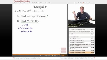 "Poisson Distribution" | Probability with Educator.com
