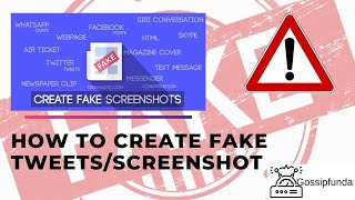 Fake screenshot- How to create fake tweets and screenshot screenshot 1