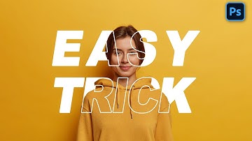 Easy Way Transparent Text Effect in Photoshop | Photoshop Beginner Tutorial