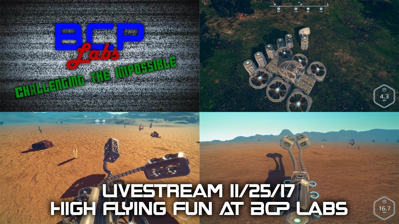 Planet Nomads - High Flying Fun @ BCP Labs 11/25/17 - X-Wing - Heli-carrier