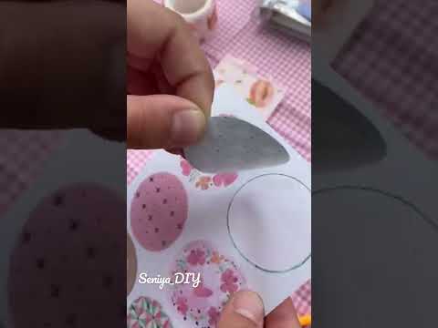 ASMR Оформление мини блокнота🍓🌿 #minijournal #journalwithme #scrapbooking #asmr