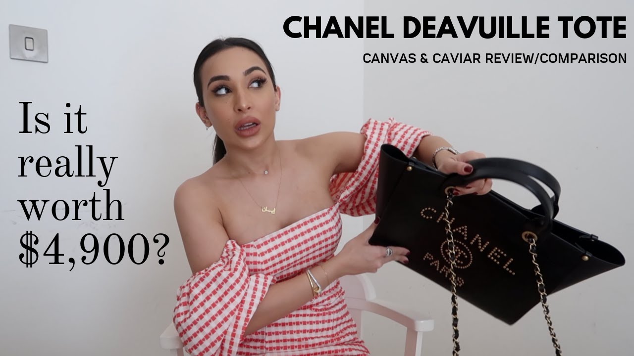 CHANEL DEAUVILLE TOTE REVIEW - YouTube