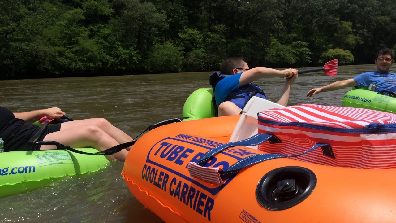 Tubing Along the French Broad