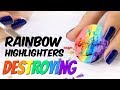 THE MAKEUP BREAKUP - Destroying rainbow highlighters | What colour do they really create?