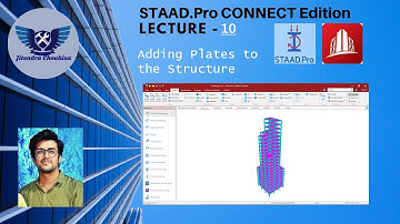 Staad Pro Connect Edition : 10 Adding Plates to Structure