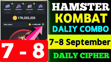 7-8 September Hamster Kombat Daily Cipher Code Today !!! EgaTech