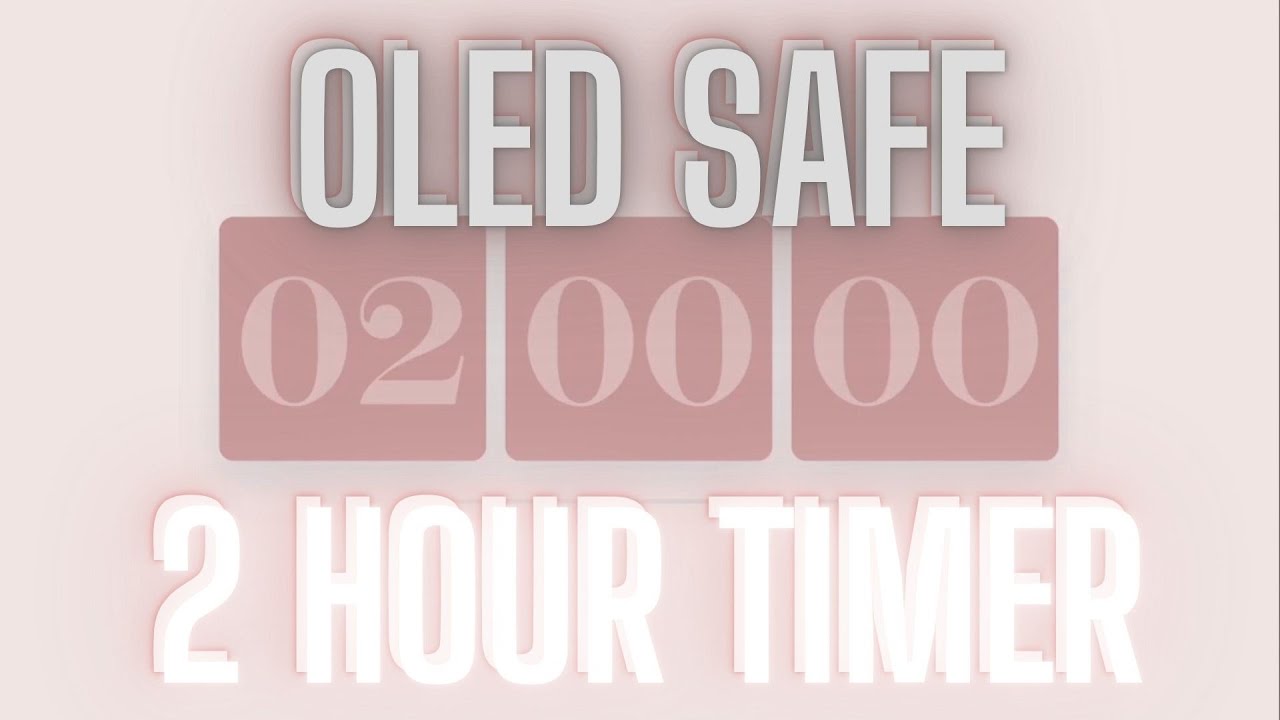 2 Hour Timer OLED Screen Safe Pixel Shift Timer with little alarms | Focus with me☕