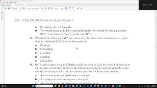 The CCNA Journey - Chapter 9 - Review of STP/RSTP