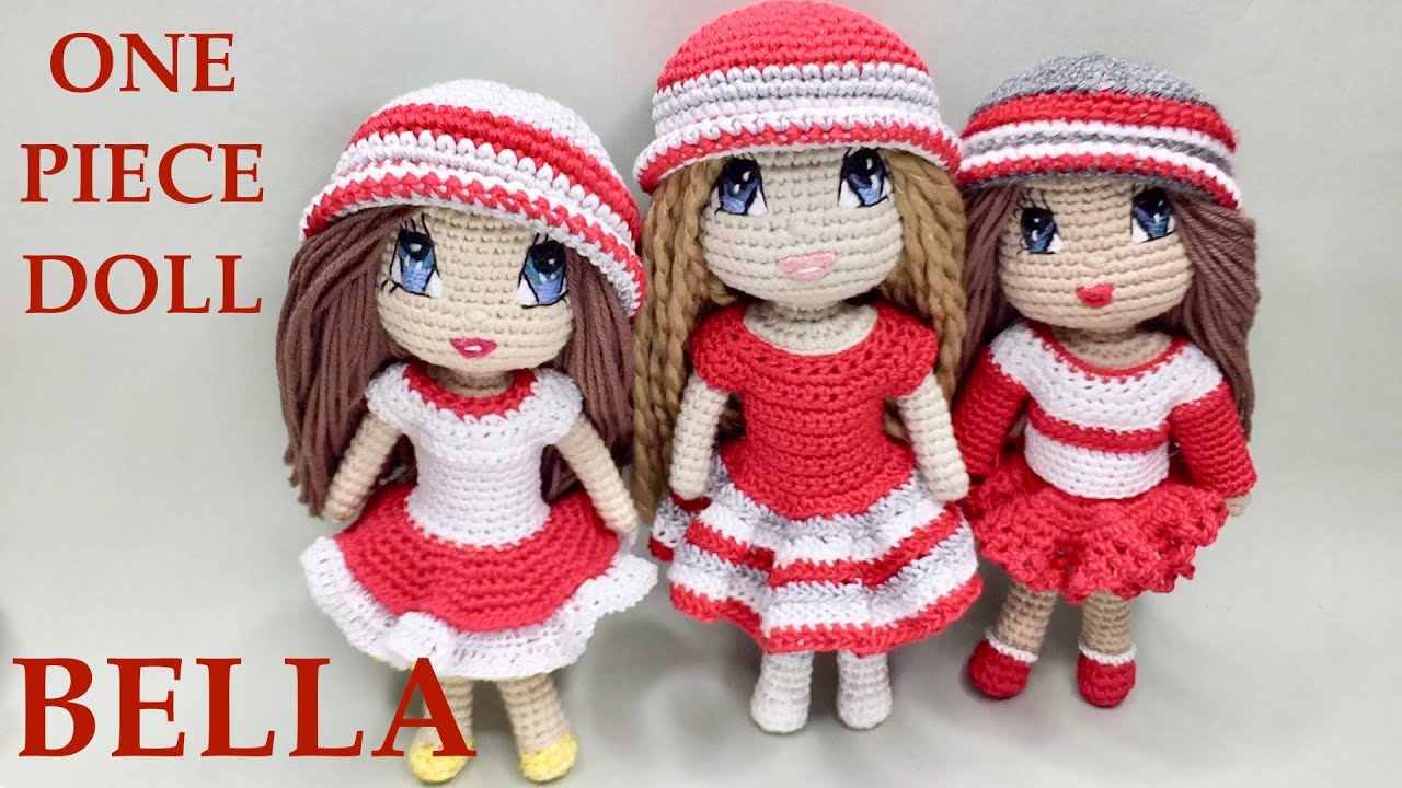 Crochet Doll Body Bella. Amigurumi Doll Body.  A No-Sewing Pattern.  Beginner Friendly (part 1)