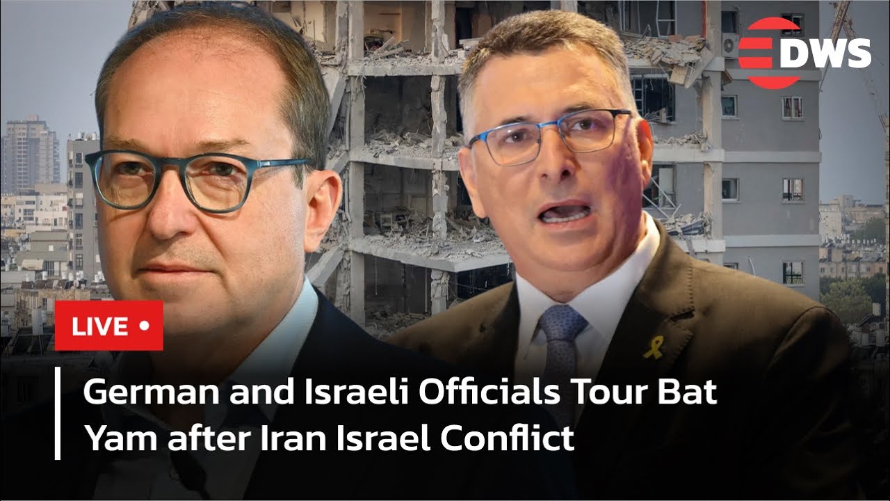 Live: German Interior Minister and Israeli Foreign Minister Visit Bat Yam Missile Attack Site | AC1I