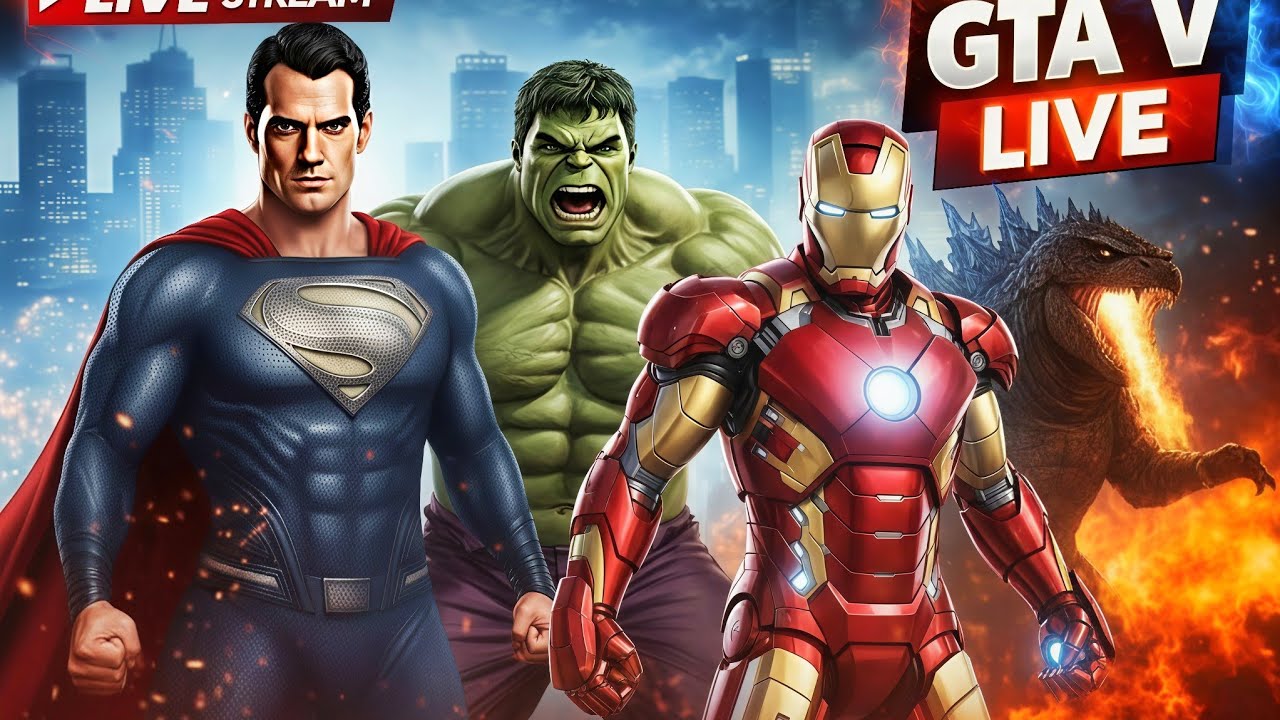 GTA 5 LIVE STREAM: Superhero Mods, Extreme Powers & Non-Stop Action