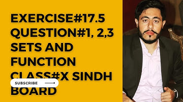 Exercise 17.5 Question 1,2 and 3 Class 10 Mathematics | #Sindh Board #Karachi Board #newmathematics