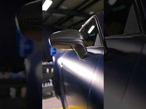 Install 992 carbon mirror caps (short)