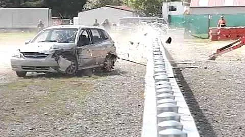 Safety Roller Barrier MASH TL-4 Test 4-10