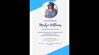 Thanksgiving Service For The Life Of Merlyn Angella Thompson Williams