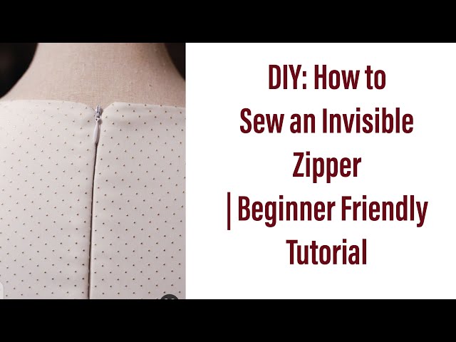 How to sew an invisible zipper (easy fancy) - Elizabeth Made This