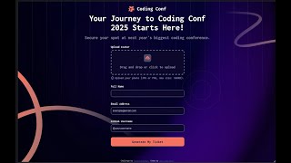 2025 Frontend mentor Conference ticket generator solution using web components
