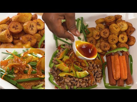 How To Make Gari and Beans (Gobe) More Attractive and Delicious #ghana #streetfood