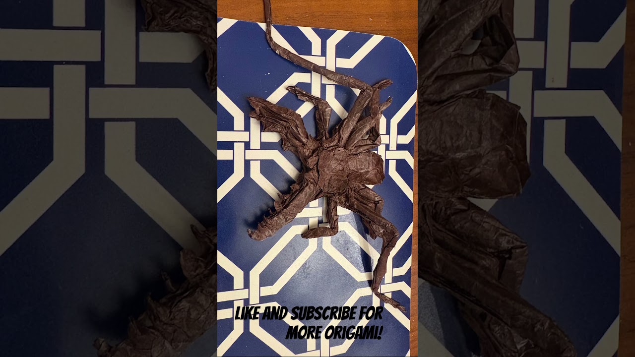 Origami whip spider process 