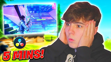 How To Edit a Fortnite Montage in *5 MINUTES* - Davinci Resolve