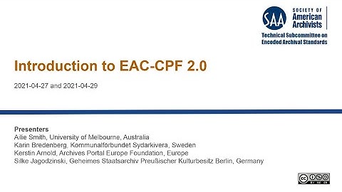 Introducing Revisions to Encoded Archival Context—Corporate Bodies, Persons, and Families (EAC-CPF)