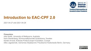 Introducing Revisions to Encoded Archival Context—Corporate Bodies, Persons, and Families (EAC-CPF)