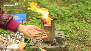 Nomado Brand mini usb fanned blower biomass camping stove