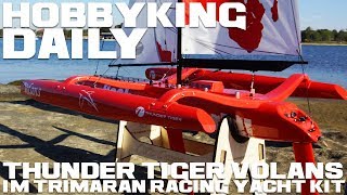 Thunder Tiger Volans 1m Trimaran Racing Yacht Kit - HobbyKing Daily