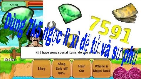 Ngọc rồng online-Sự kiện tết 2018(x2 x3 nạp thẻ)-Nạp 1m VND lấy 7500[7k5] ngọc lì xì sư phụ và đệ tử