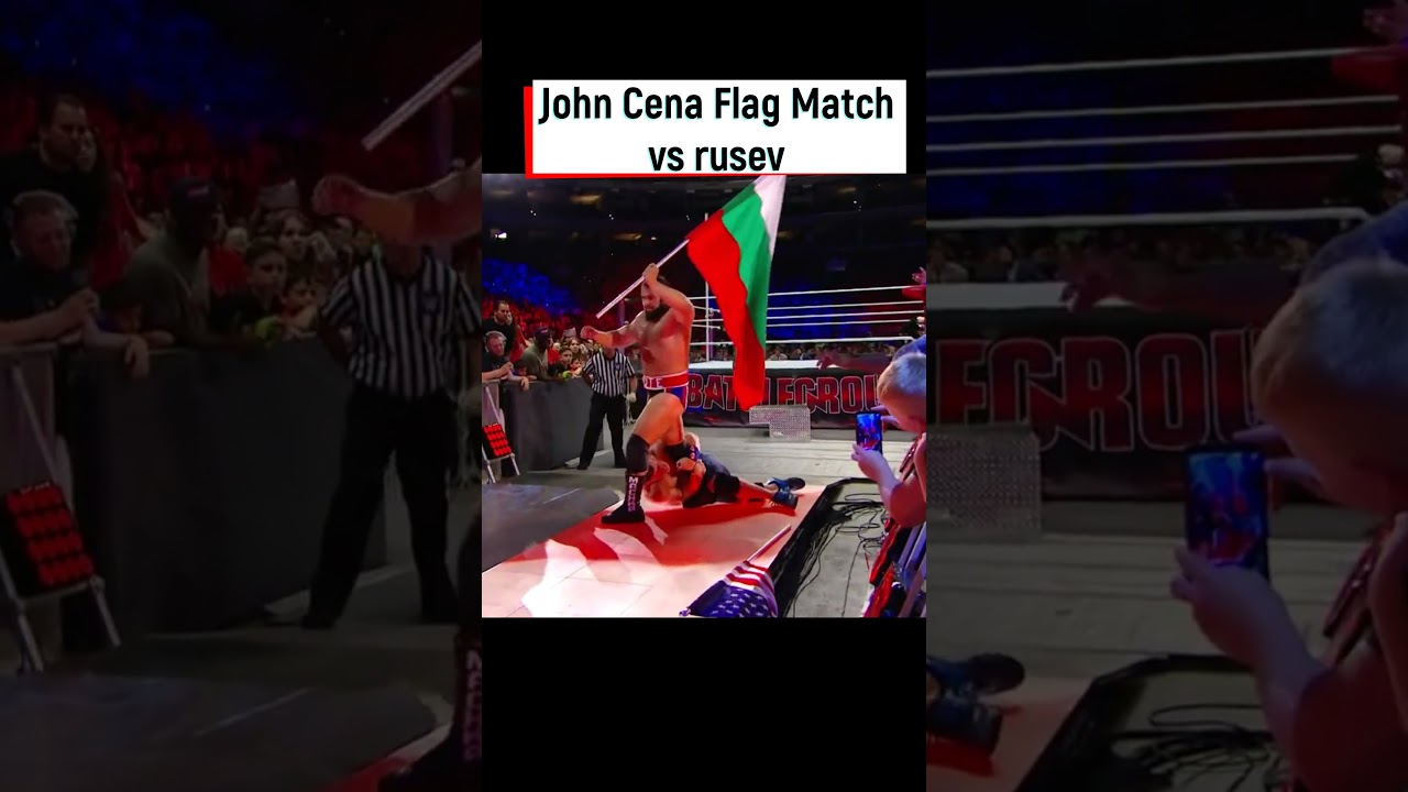 John Cena Flag Match vs Rusev 