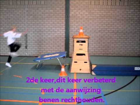 Gym opdracht bokspringen. - YouTube
