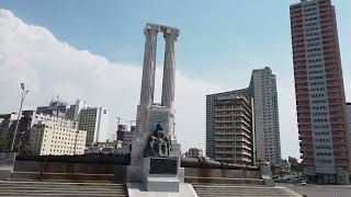 Havana Cuba  Bus Tour Along The Malecon facing The City