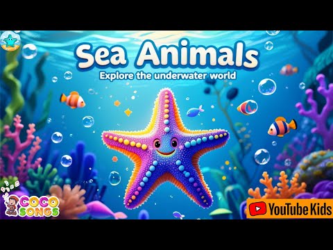 Educational Toddler Learning Video | Baby Cartoon | Nursery Rhymes & Lagu Anak | Learn Sea Animals