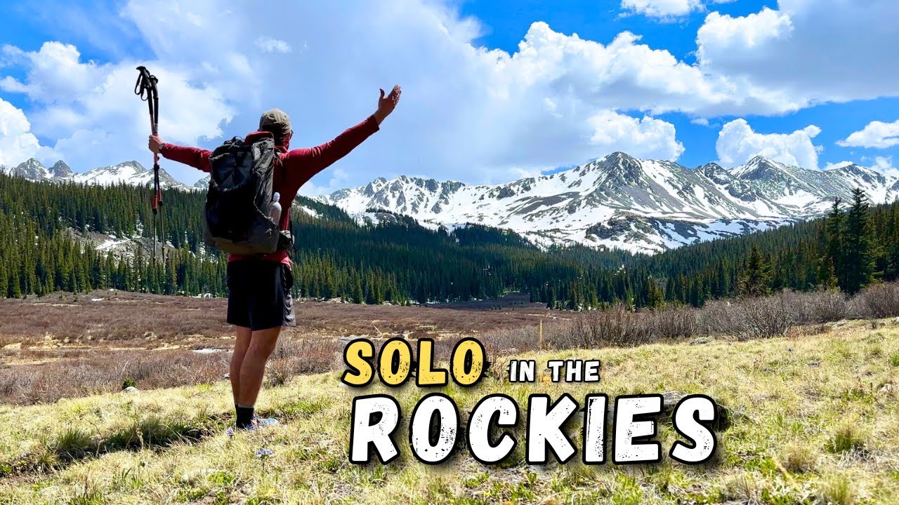 Solo Backpacking in the Rocky Mountains | Moose, Snowy Peaks & Rushing Water