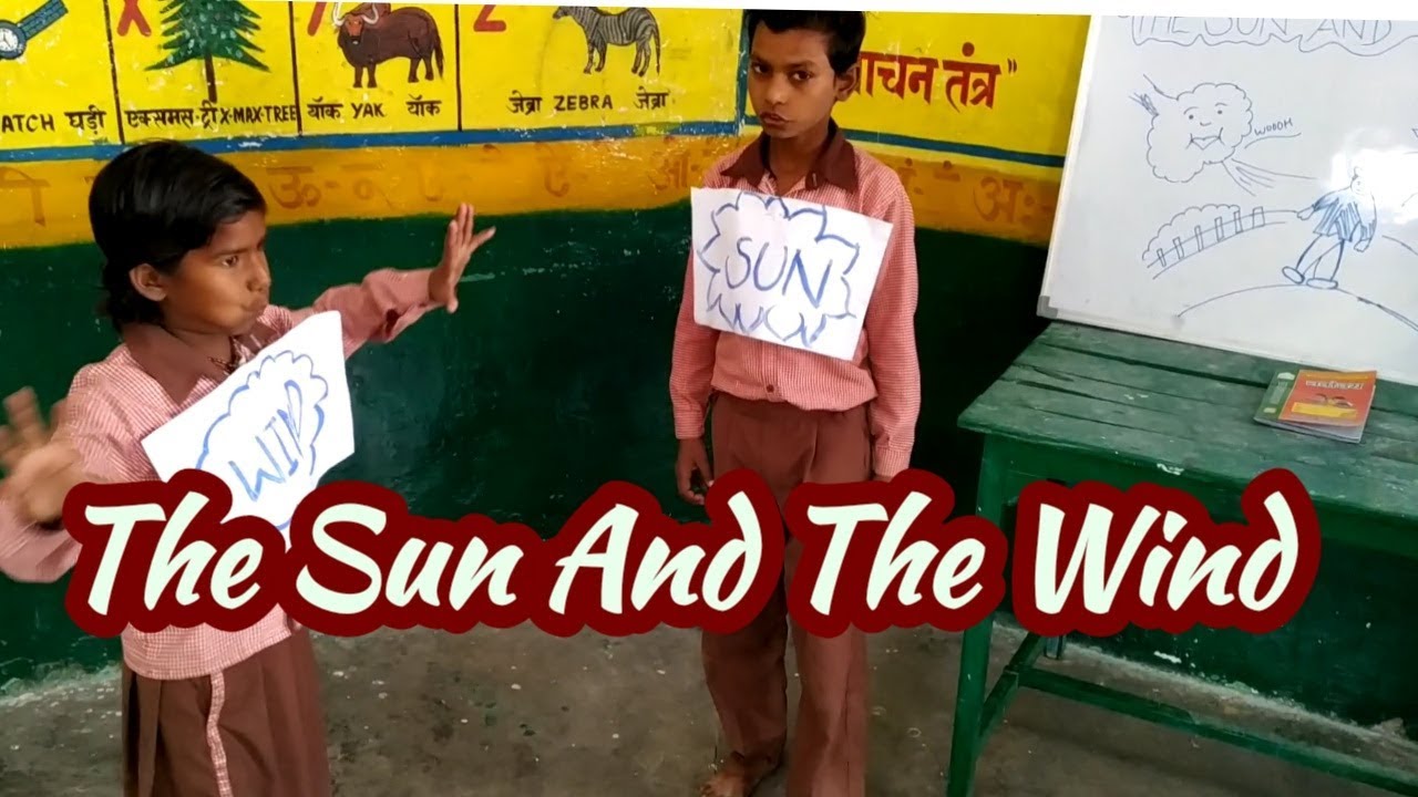 The Sun And The Wind Class 5 Story With Role Play Moral Stories