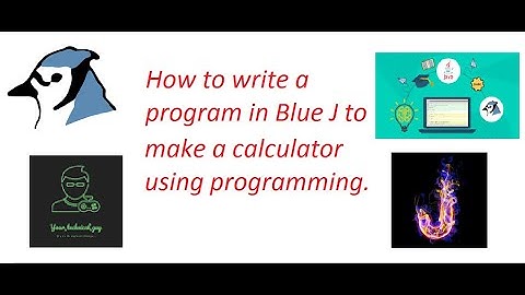 How to make a calculator in BLUE J || School Project || Windows 7/8/10..