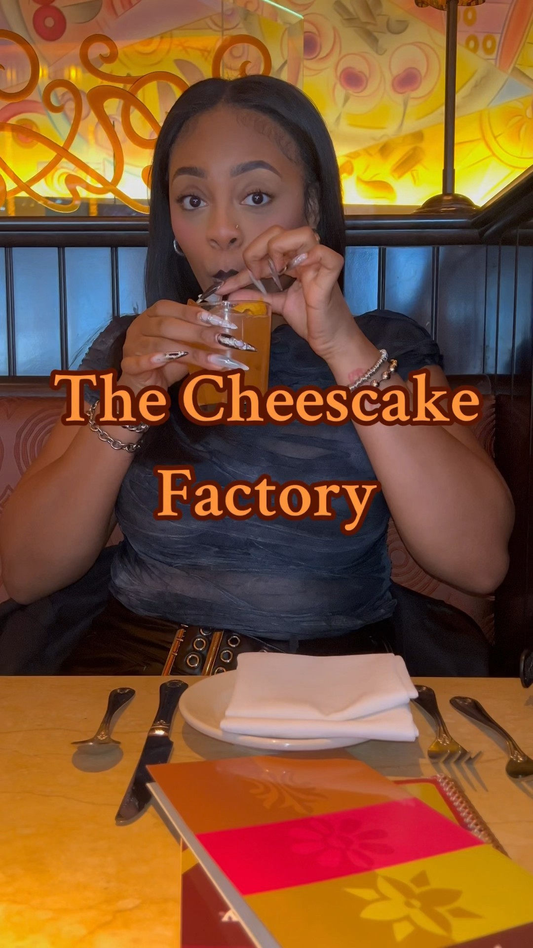 Everything we ate at the Cheesecake Factory! I spelled cheescake wrong ...