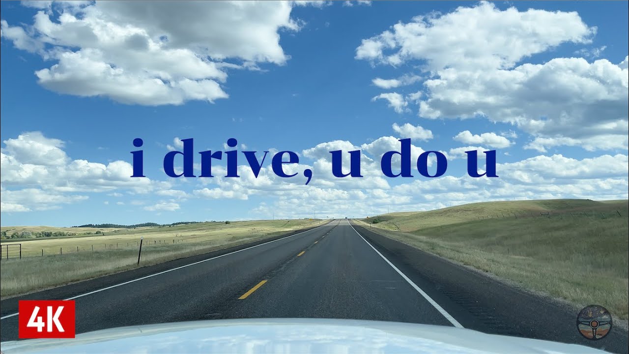 Lofi Chill Drive on an Open American Highway | 4K | Relax, Study, Work 