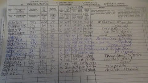 45 years of Keeping a Log book  for 11 meter band radio DX contacts