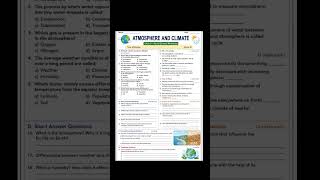 Atmosphere and Climate practice this